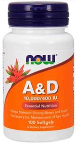 Vitamin A&D от NOW